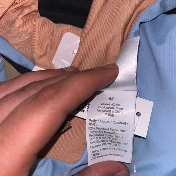 NWT J. Crew Blue Cheeky Curved Waist Bikini Swim Bathing Suit Bottom Size Medium - Picture 8 of 9